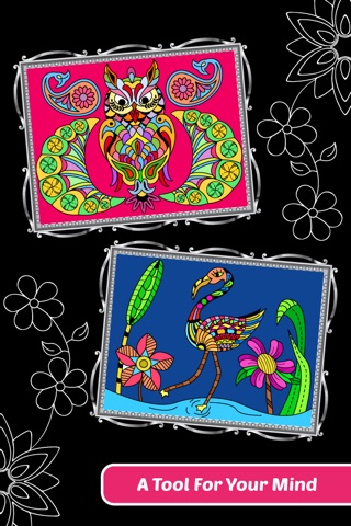 Love Birds Art Class: Adults Coloring Book screenshot 2