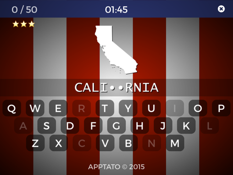 Screenshot #4 pour États Unis Jeu