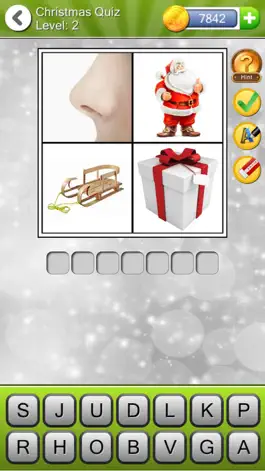 Game screenshot Christmas Quiz (4 Pics 1 Word) apk