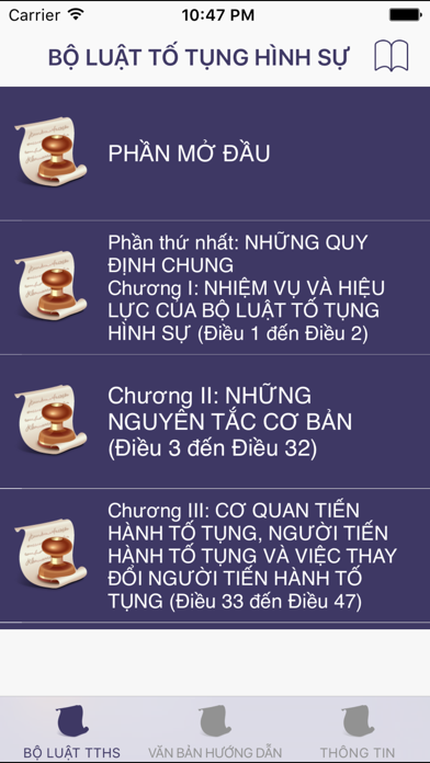 Screenshot #1 pour Bộ Luật Tố Tụng Hình Sự 2015