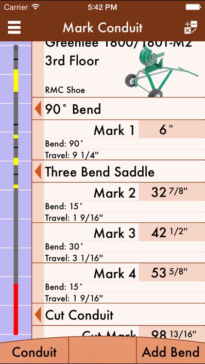 Pipe Bending Chart Emt