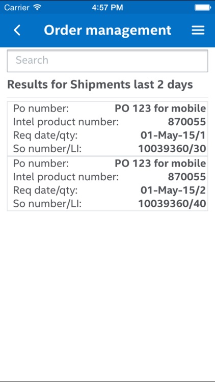 Intel® Mobile Web Order Management screenshot-3