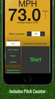 baseball pitch speed - radar gun iphone screenshot 2