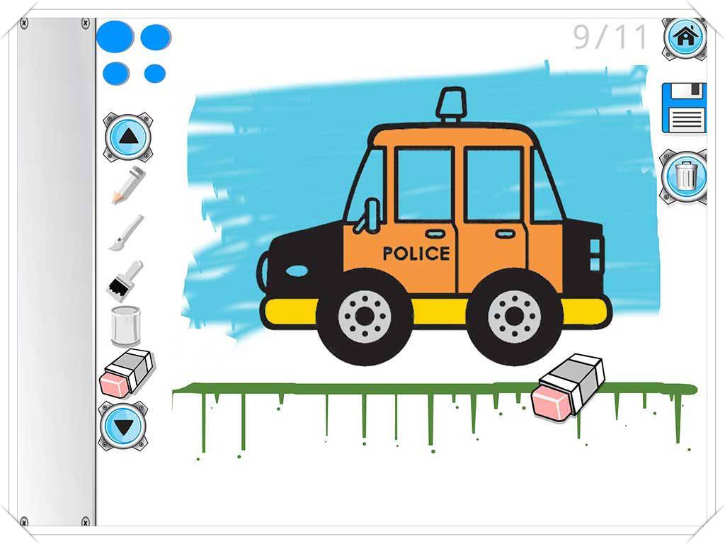 Car Coloring Painting And Drawing Game for Baby or Kid Doodle Picture screenshot 8