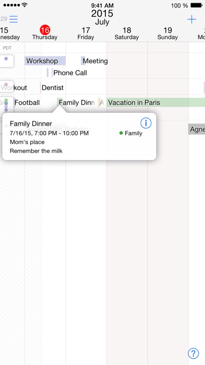 Lookahead - Timeline Calendar and Planner