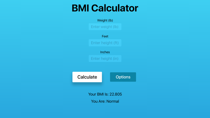 Screenshot #2 pour BMI Calc App TV - Free