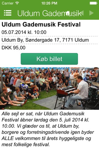 Uldum Gademusik Festival screenshot 3