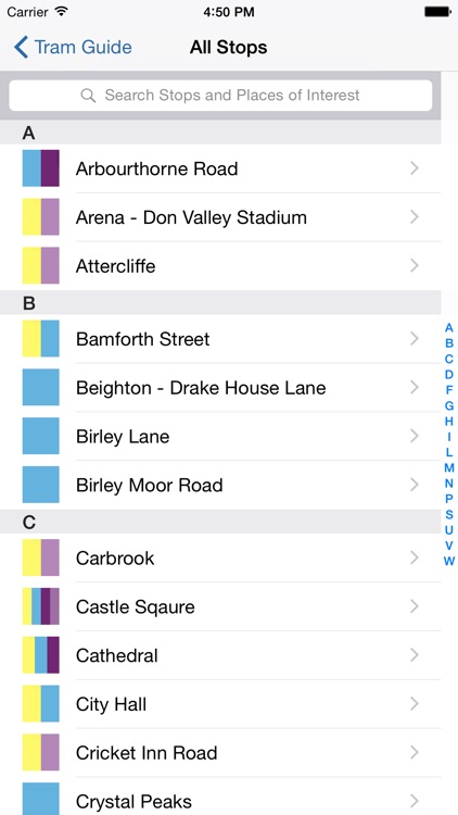 Sheffield Tram Guide