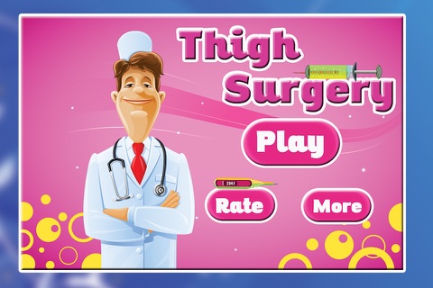 Thigh Surgery - Crazy doctor surgeon treatment & virtual leg hospital game screenshot 4