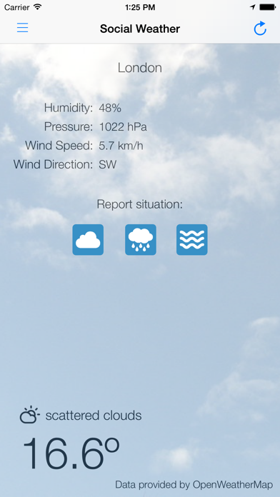 Screenshot #1 pour Social Weather Sense