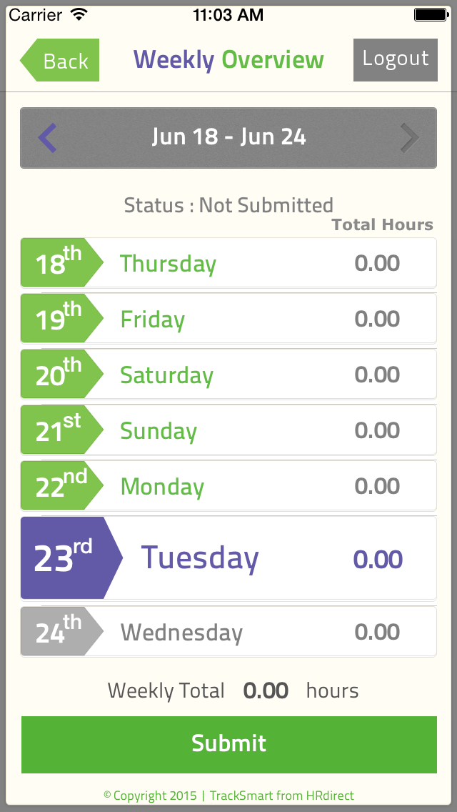 Screenshot 2 of TrackSmart Attendance App
