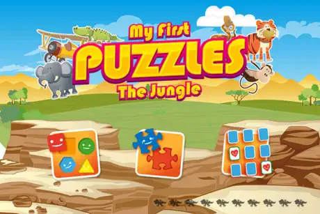 My first jigsaw Puzzles : Animals from Jungle and Savanna [Free]