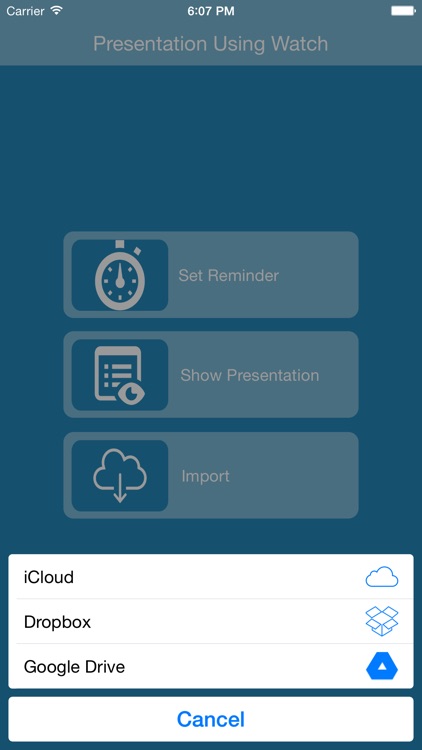 Presentation Using Watch