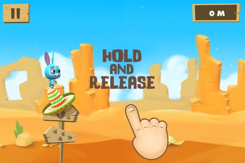 Swinging Bunny: Fly With Rope And Help The Rabbit Hopper Cross The Desert screenshot 2