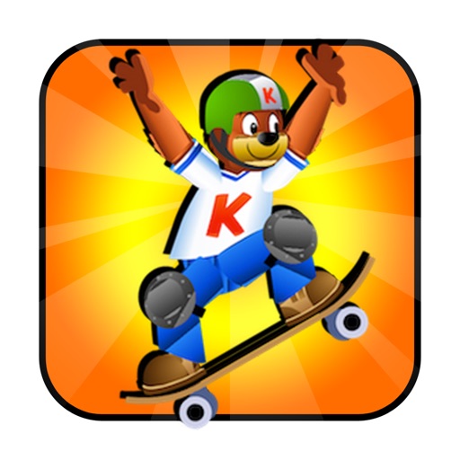Bear On Extreme Skateboard - Time For Adventure iOS App