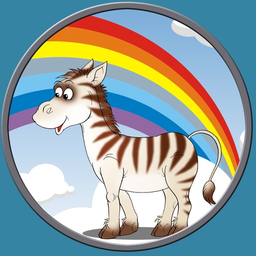 funny horses for kids - free game icon