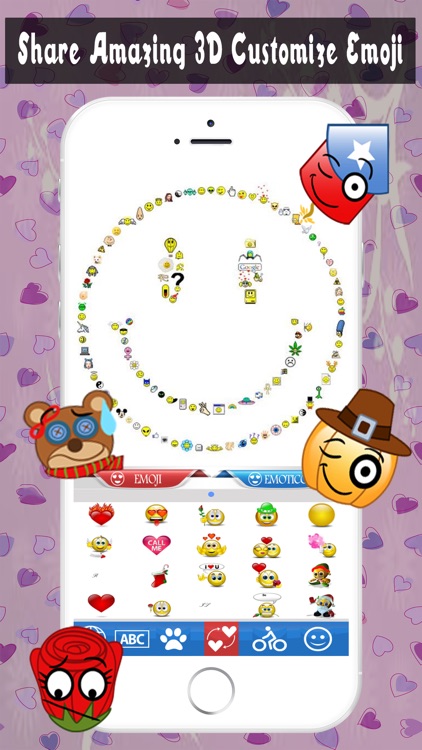 Animated 3D Emoji Keyboard - Animated GIF Emoji Icons Keyboard screenshot-4