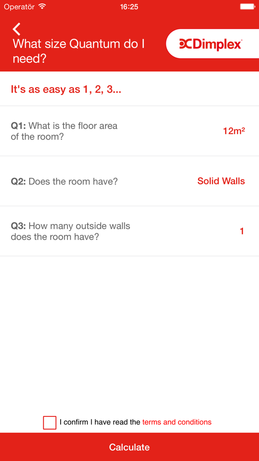 #2. Dimplex Quantum heater sizing guide (iOS) 由: GLEN DIMPLEX EUROPE HOLDINGS LIMITED