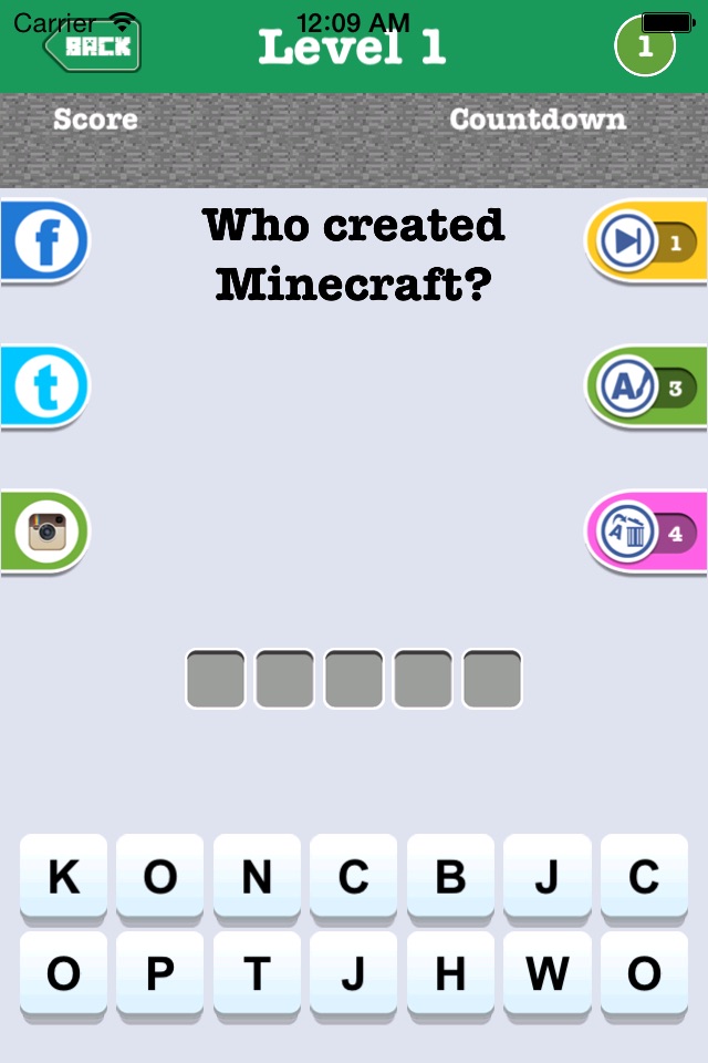 Pocket Trivia - Word Guessing Quiz Game Minecraft Edition screenshot 3