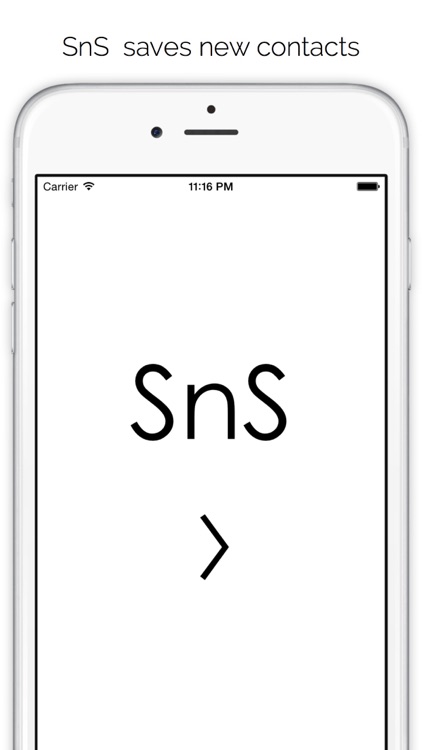 SnS - Save & Send Contact Information Faster