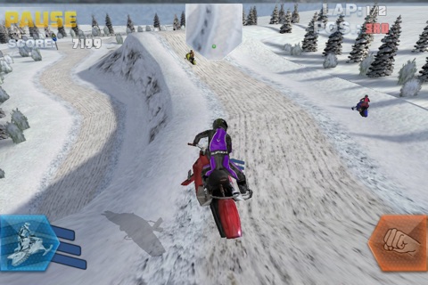 Snow Bike Racing Lite screenshot 2