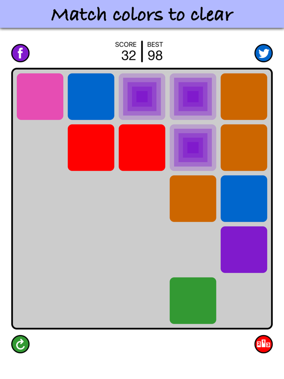 Screenshot #5 pour Wipe3 - fit to merge 3 color blocks