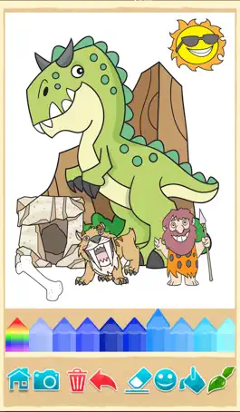 Game screenshot Книжка-раскраска динозавров mod apk