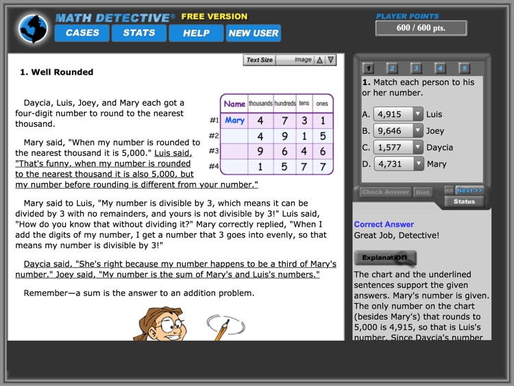 Math Detective® A1 (Free) screenshot-3