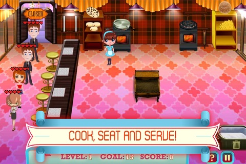 Diner Cafe - Fastfood Manager and Chef: Serve Burger, Pizza and Fries! screenshot 2