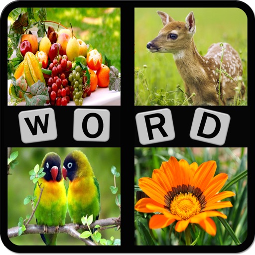 Kids Word Puzzles - Spell to learn Animals, Birds, Fruits, Flowers, Shapes, Vegetables for preschool and kindergarten app icon