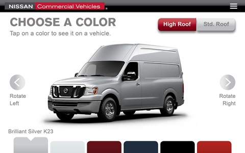 Nissan Commercial Vehicles Showroom app screenshot 3