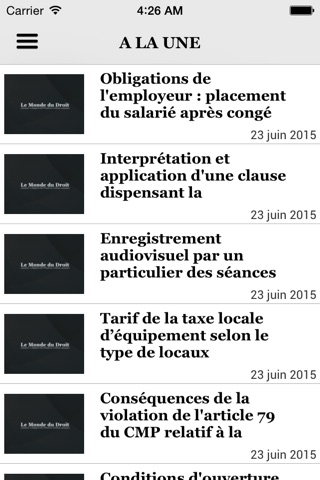 Le Monde du Droit screenshot 3