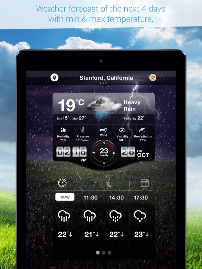 Weather Cast HD  Live World Weather Forecasts and Reports with World Clock for iPad and iPhone