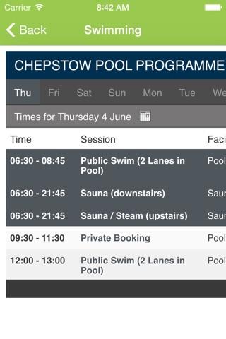 Chepstow Leisure Centre screenshot 4