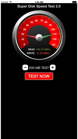 Super Disk Speed Test 2.0 screenshot 1