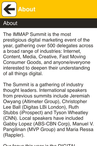 IMMAP Summit 2015 screenshot 2