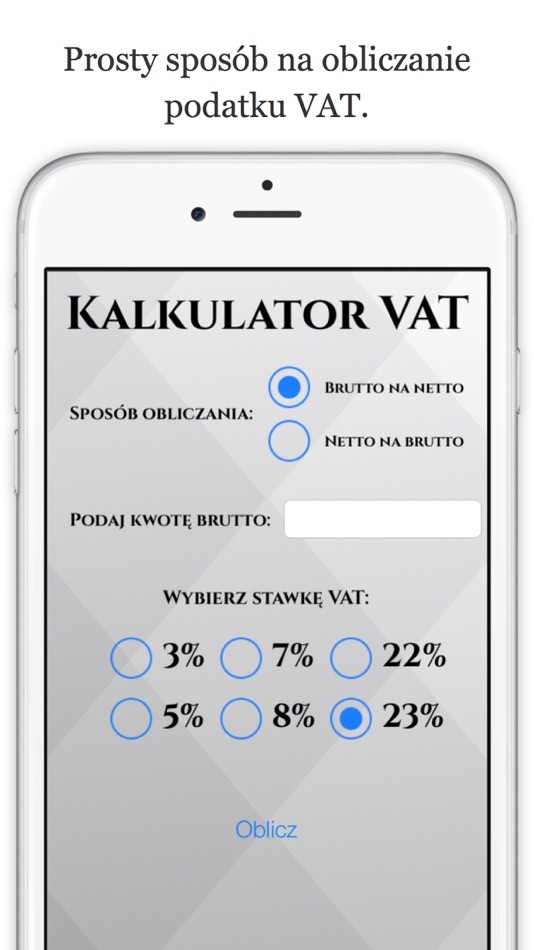 Kalkulator VAT - Brutto Netto (iOS) 由: Patryk Madaj