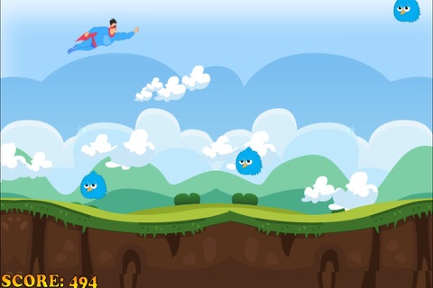 A Clumsy Superhero - Awesome Warrior Flying Race screenshot 3