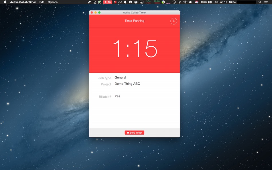 #3. Active Collab Timer (macOS) Podle: A51 DOO