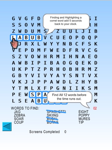 Screenshot #4 pour Word Search Blitz, blitz rounds of wordsearch
