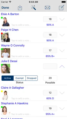 Game screenshot GradeBook Pro - Grade, Attendance, and Behavior Tracking apk