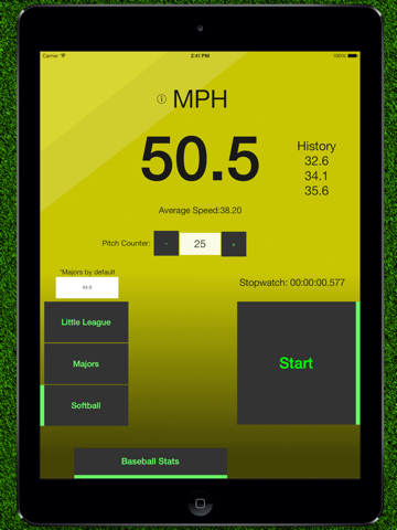 Screenshot #6 pour Baseball Pitch Speed - Radar Gun