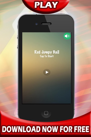 Red Jumpy Bounce King Ball - Jump Game to pass time and kill time in toilet screenshot 3