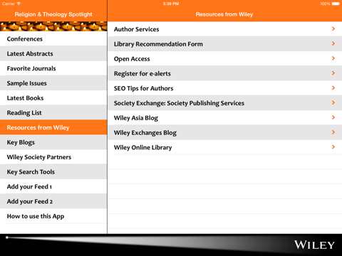 Religion & Theology Spotlight iPad screenshot