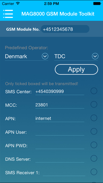 App screenshot