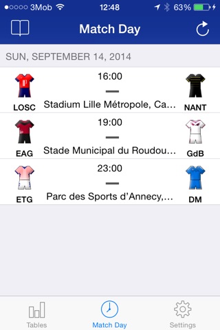 Scheduler - French Football League 1 screenshot 3