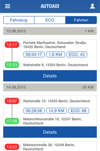 autoaid TELEMATIC - Kfz-Diagnose per Smartphone screenshot 2