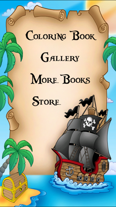 Pirate Coloring Book Free iPhone screenshot