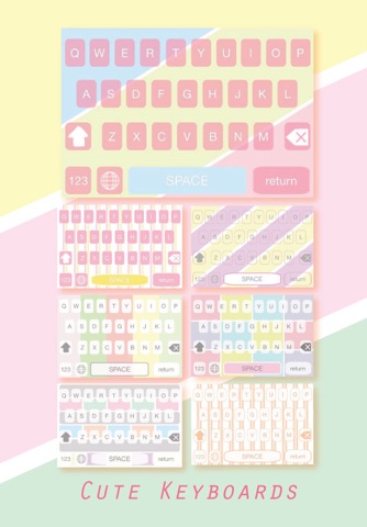 Pastel Color Keyboard - brilliant extension backgrounds skins screenshot 4