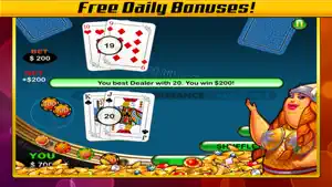 21 Blackjack Vegas Casino Poker Free Card Games screenshot #3 for iPhone